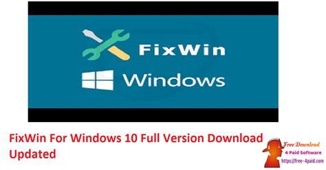 FixWin For Windows 10 10.2.2 Full Version Download 